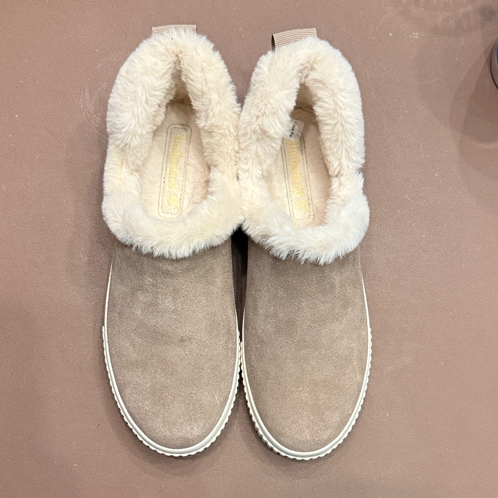 WOMEN'S TIMBERLAND SKYLA BAY SLIP- ON TAUPE SUEDE SIZE 8.5M